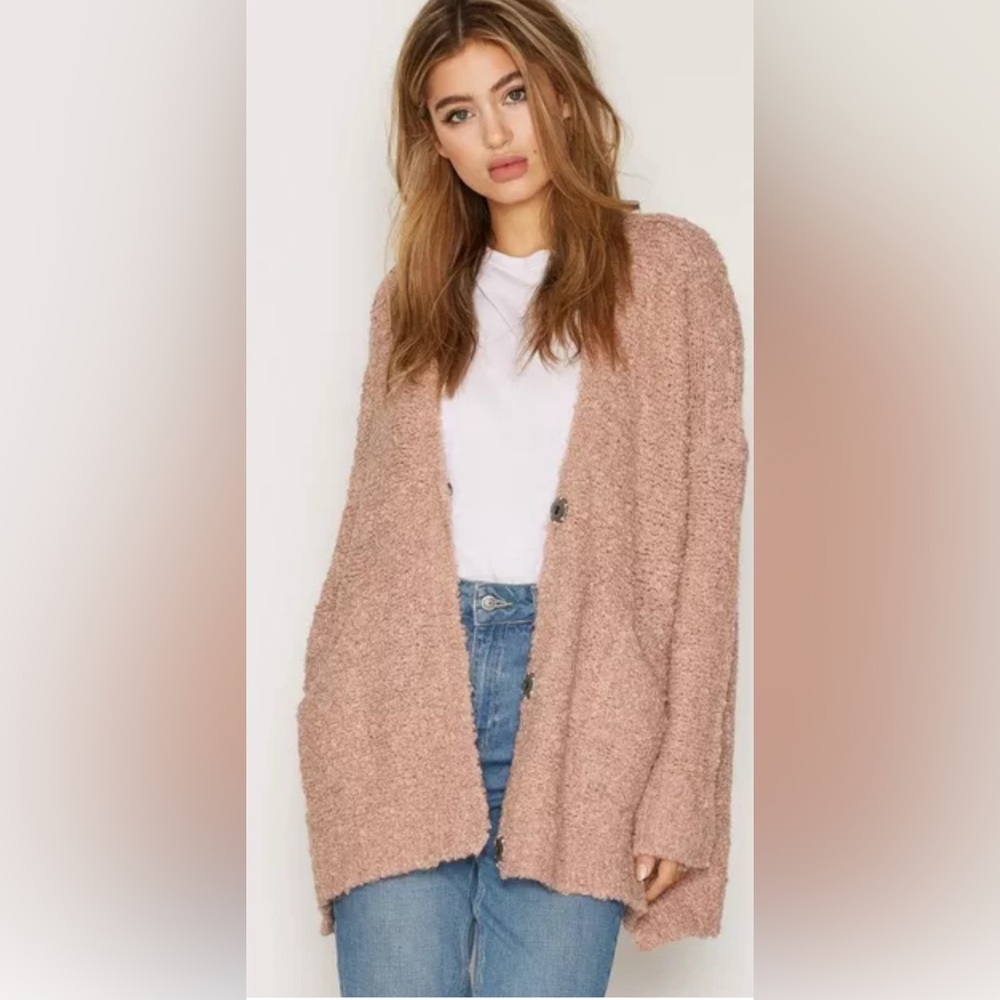 Free People Sweater Boucle Cardi